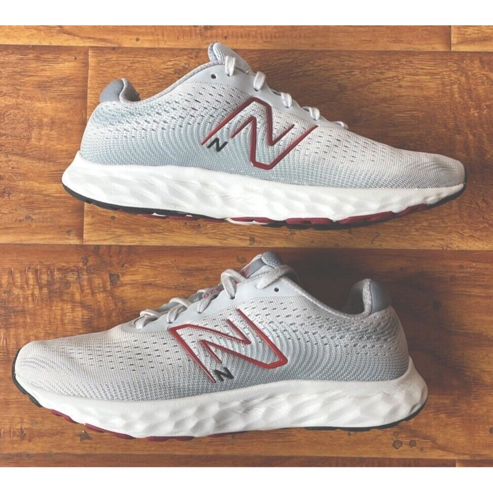 New Balance Gray and Red Athletic Shoes